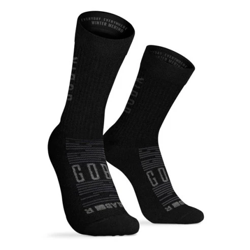 CALCETINES GOBIK UNISEX WINTER MERINO BLACK 2 CALCETINES GOBIK UNISEX WINTER MERINO BLACK - Imagen 2